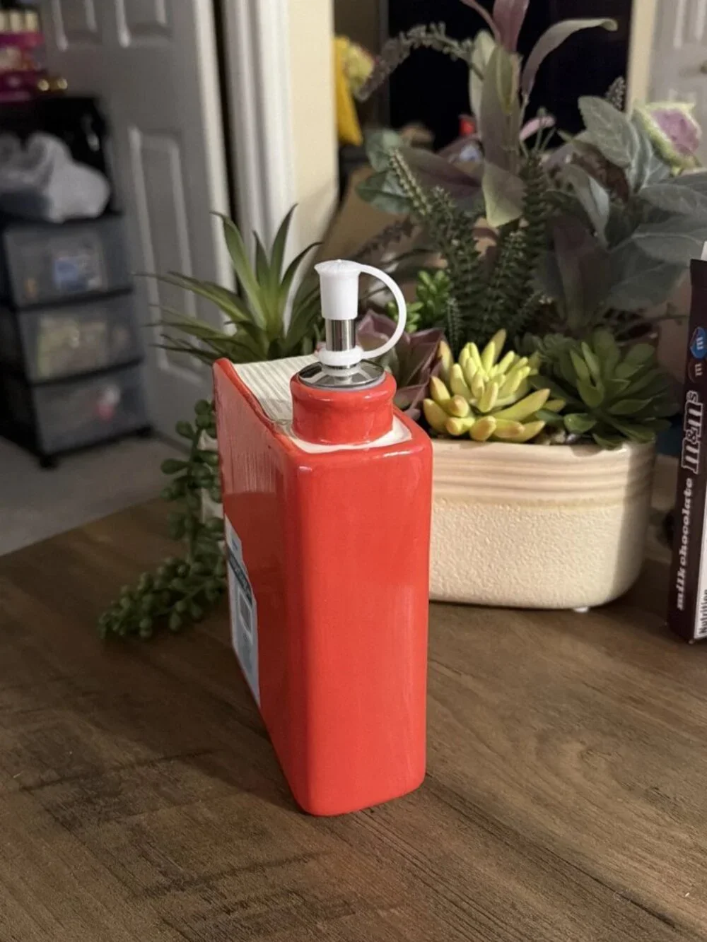 the spring shop Red Pasta Cookbook Cooking Oil Dispenser - NEW